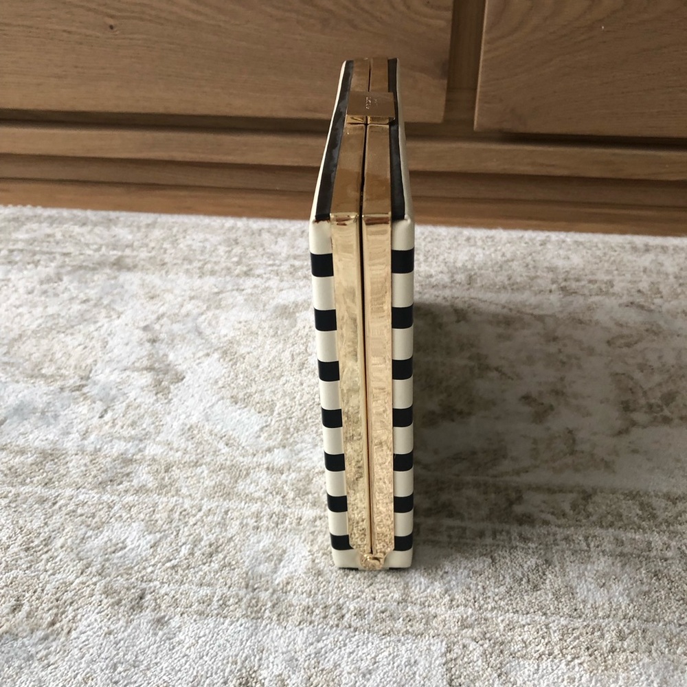 Kate Spade Toucan Parrot Striped Clutch Bag - Picture 2 of 6